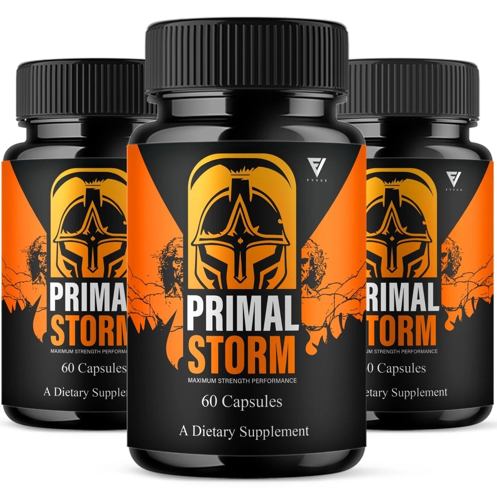 (3 Pack) Primal Storm Performance Support, PrimalStorm Capsules (180 Capsules)