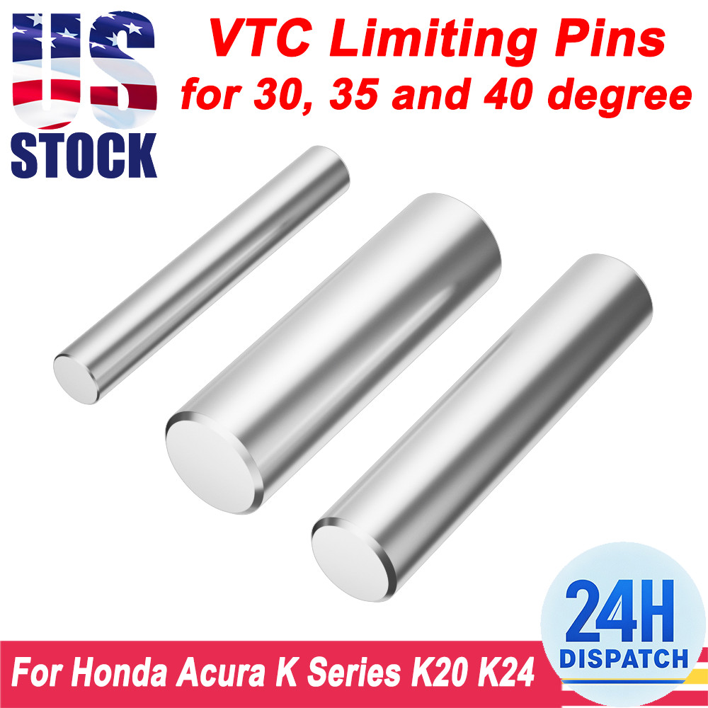 VTC Limiting Pins 30, 35, 40 Degree For Honda K Series K20 K24, Stainless Steel
