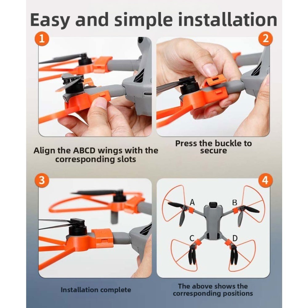 For DJI Mini 5Pro Lightweight Propeller Guard ABS Quick Release Flight Guard