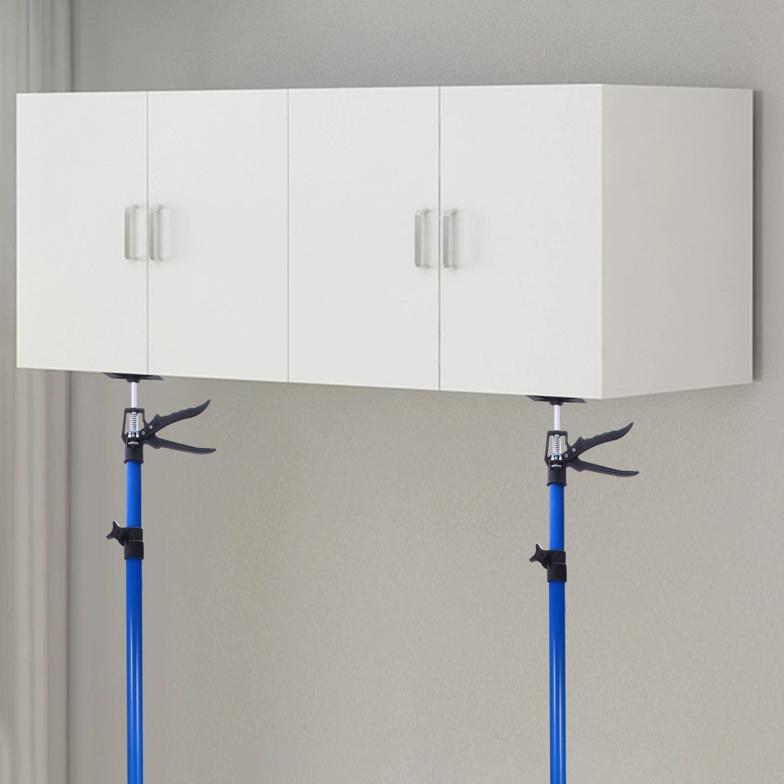 4pcs Adjustable Support Pole Cabinet Jack for Installing Cabinet Support Rod+Bag