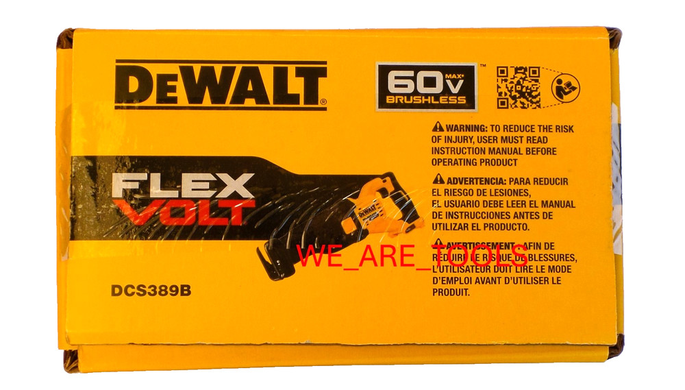 DEWALT DCS389B Flexvolt 60V Cordless Reciprocating Saw