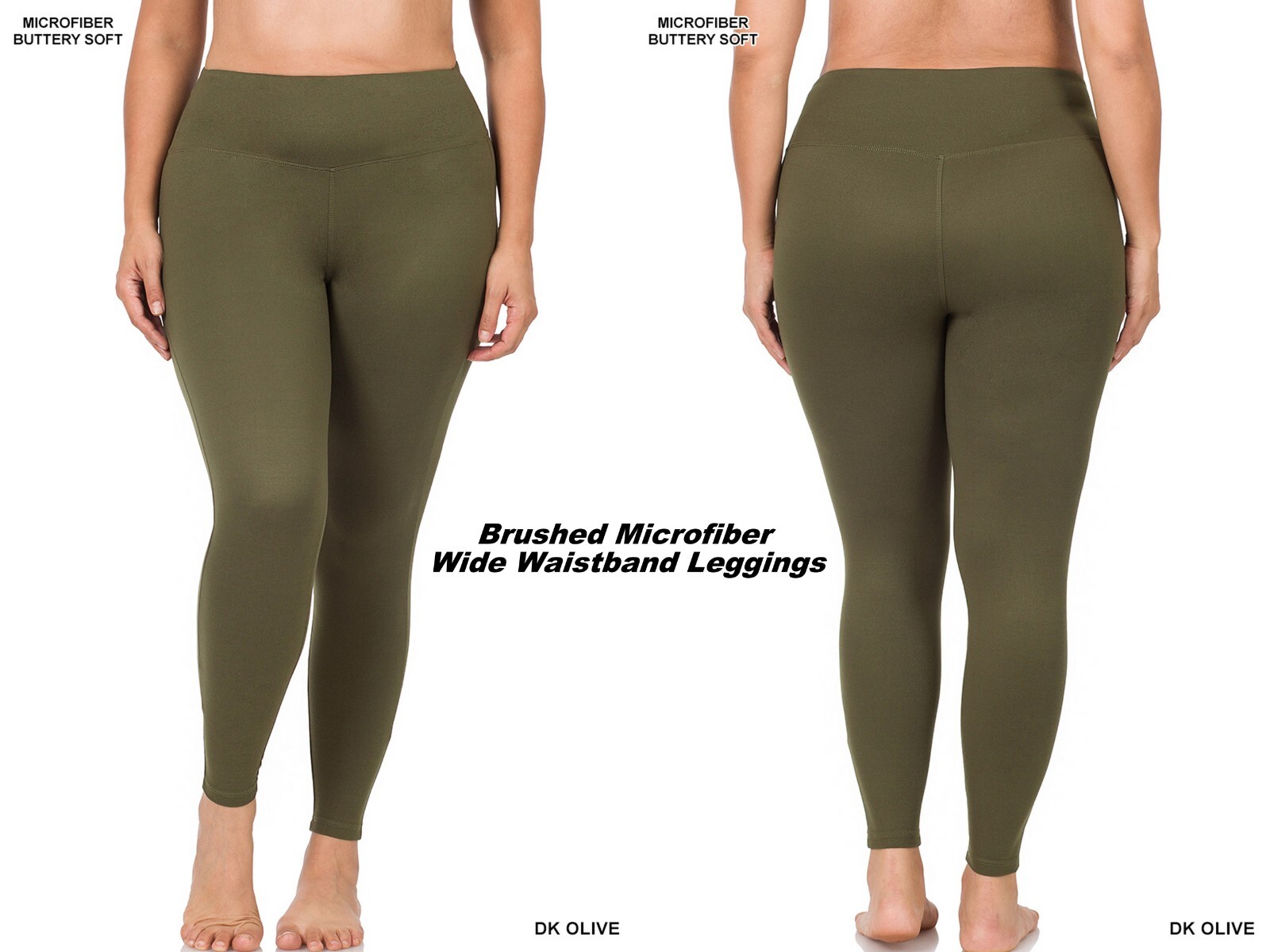 1X 2X 3X Athletic Fabric Wide Waist / Premium Cotton Long Yoga Leggings Pockets