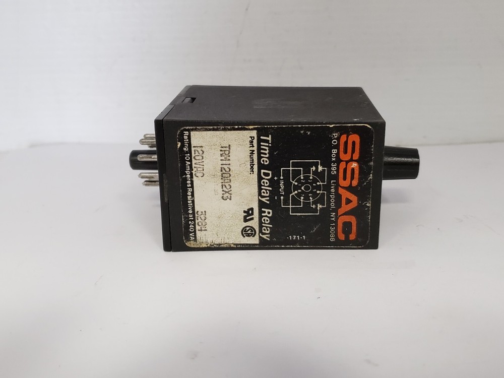 SSAC TRM120A2X3 TIME DELAY RELAY 120VAC