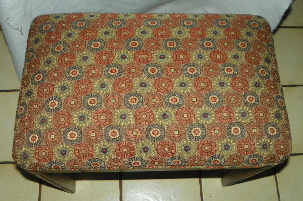 Mid Century Mahogany Vanity Bench (VB-58)