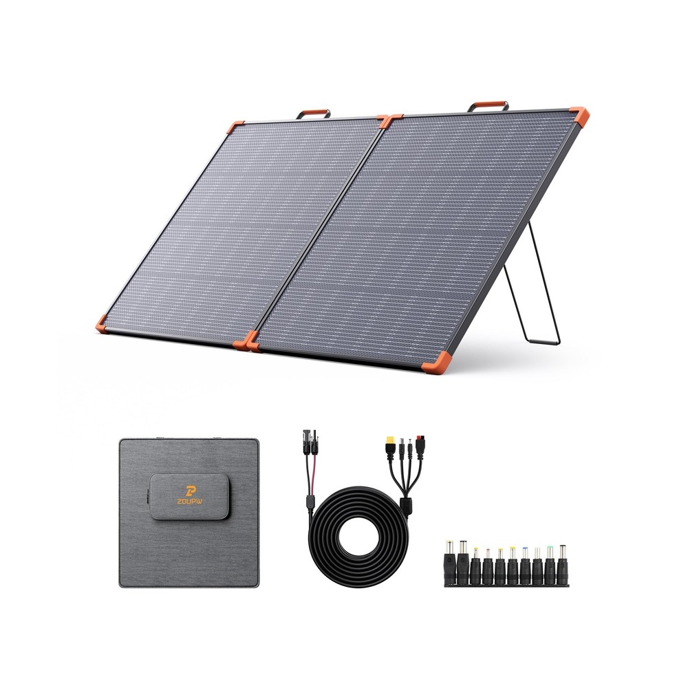 N-Type 16BB 180W Portable Solar Panel,Camping Essentials,Foldable Solar Charg...