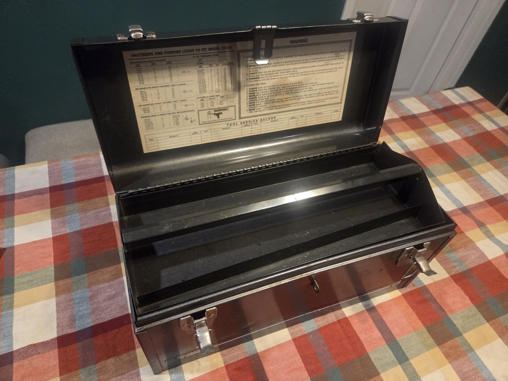 Masterset Low Velocity Powder Actuated Tool Kit w/ Case & Fasteners