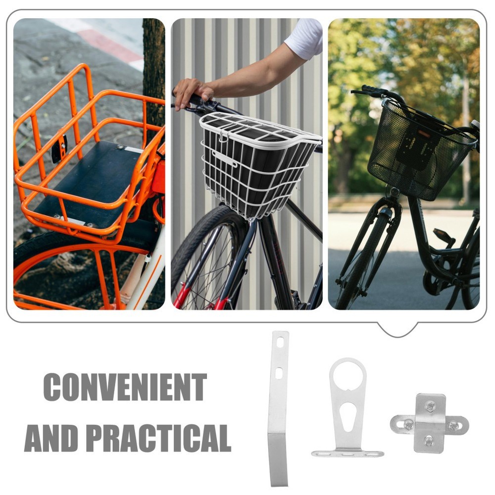 Bicycle Basket Stand Bike Mounting Brackets Holder Support Frame