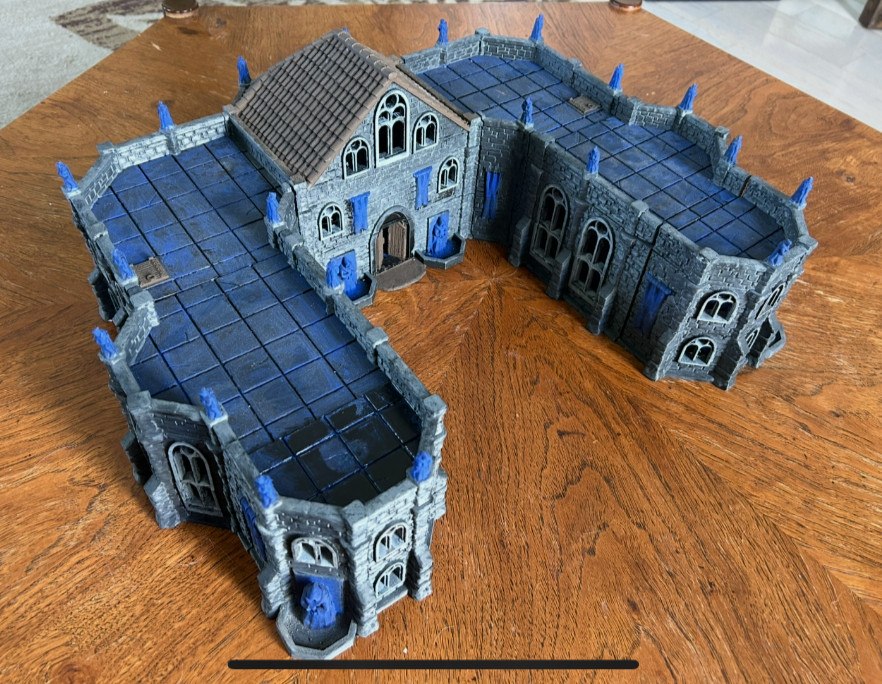 DrakenStone Great Library, 3D printed 28mm terrain for tabletop RPGs