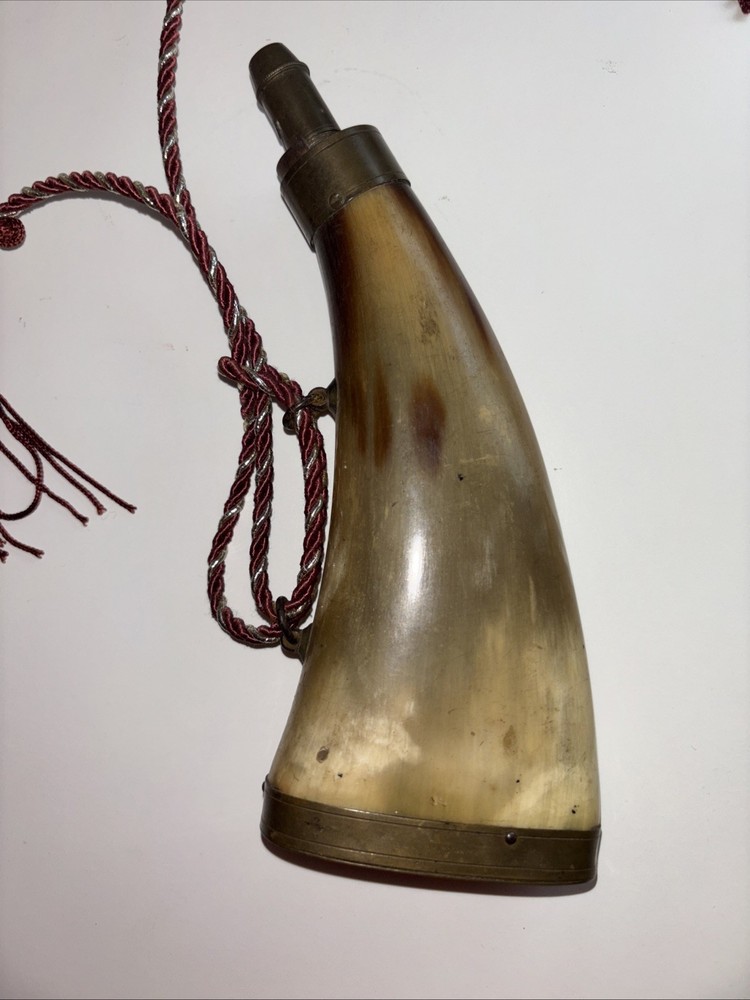 Horn Powder Flask~Rare