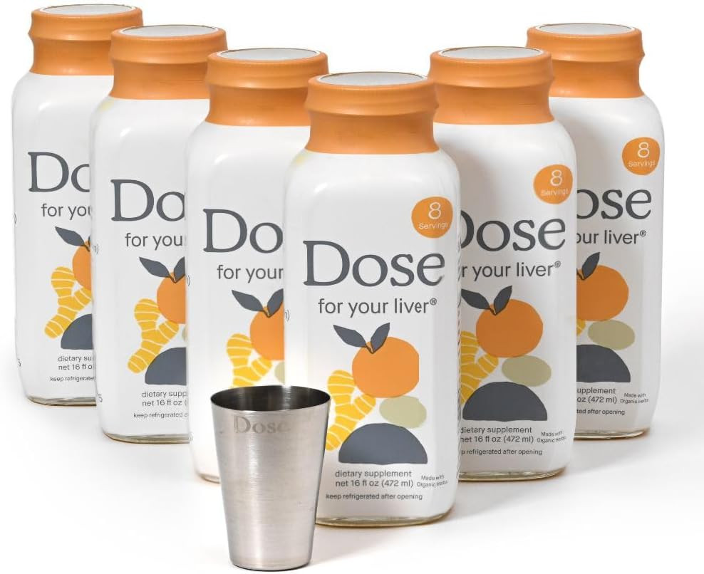 6 Dose For Your Liver ---  SIX 16oz Glass Bottles  ** 2027 Expiration **