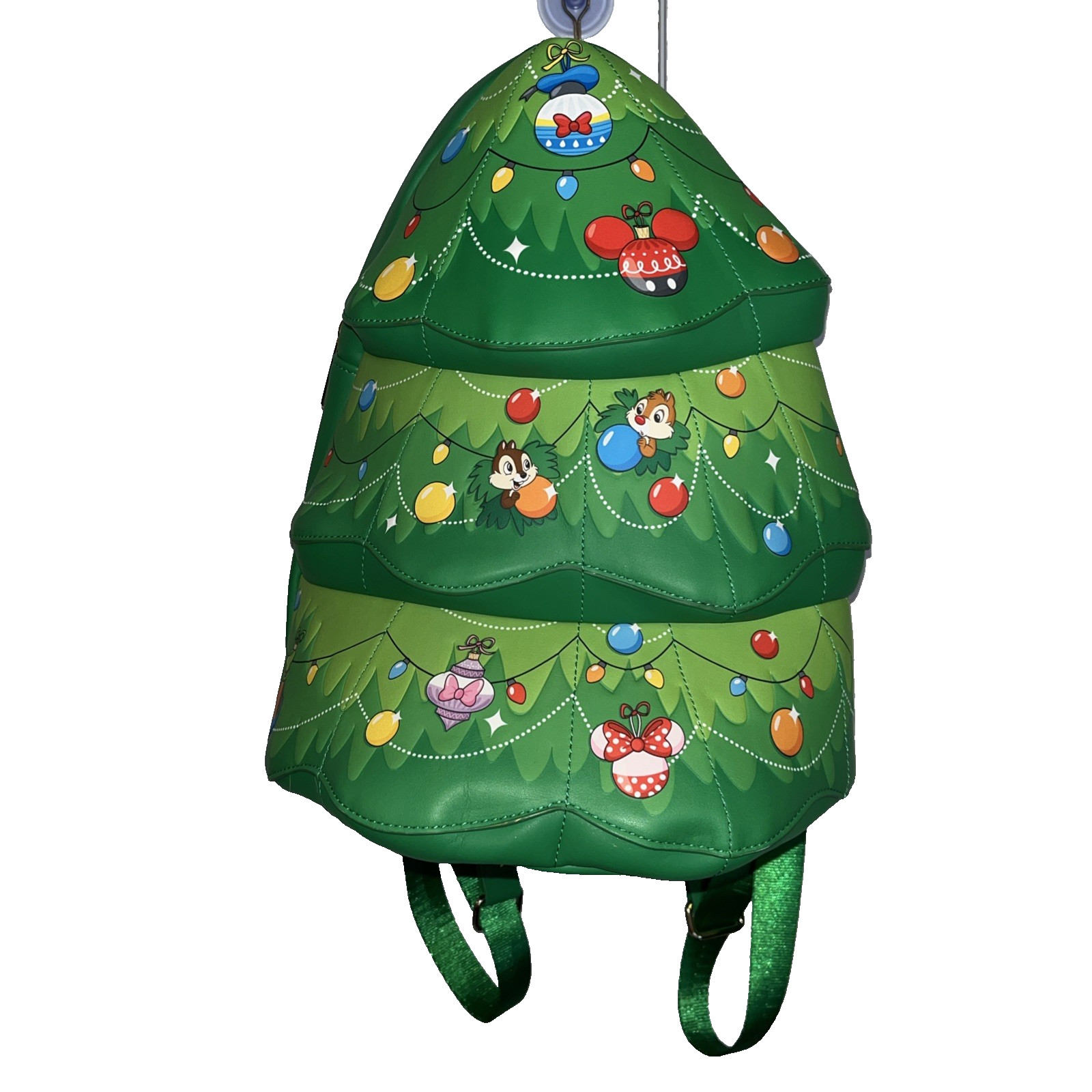 Loungefly Disney Chipmunks Chip n Dale Christmas Tree Ornament Backpack Bag