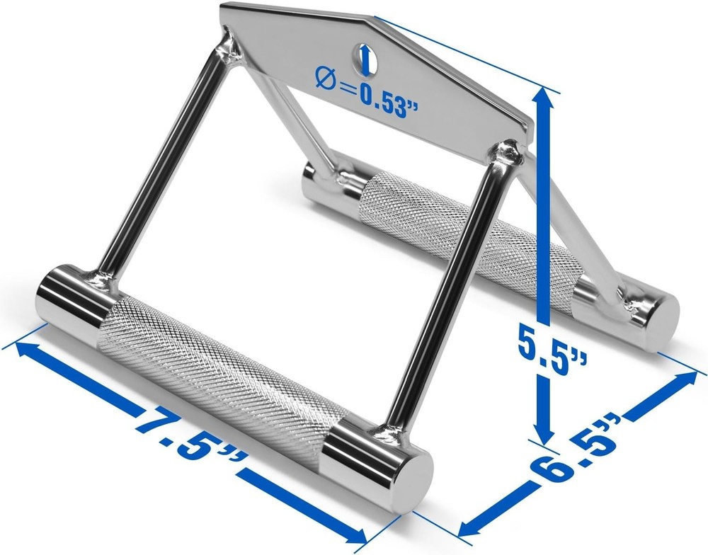 Heavy-Duty Cable Machine Attachments: Double D Handle & Tricep Rope Essentials