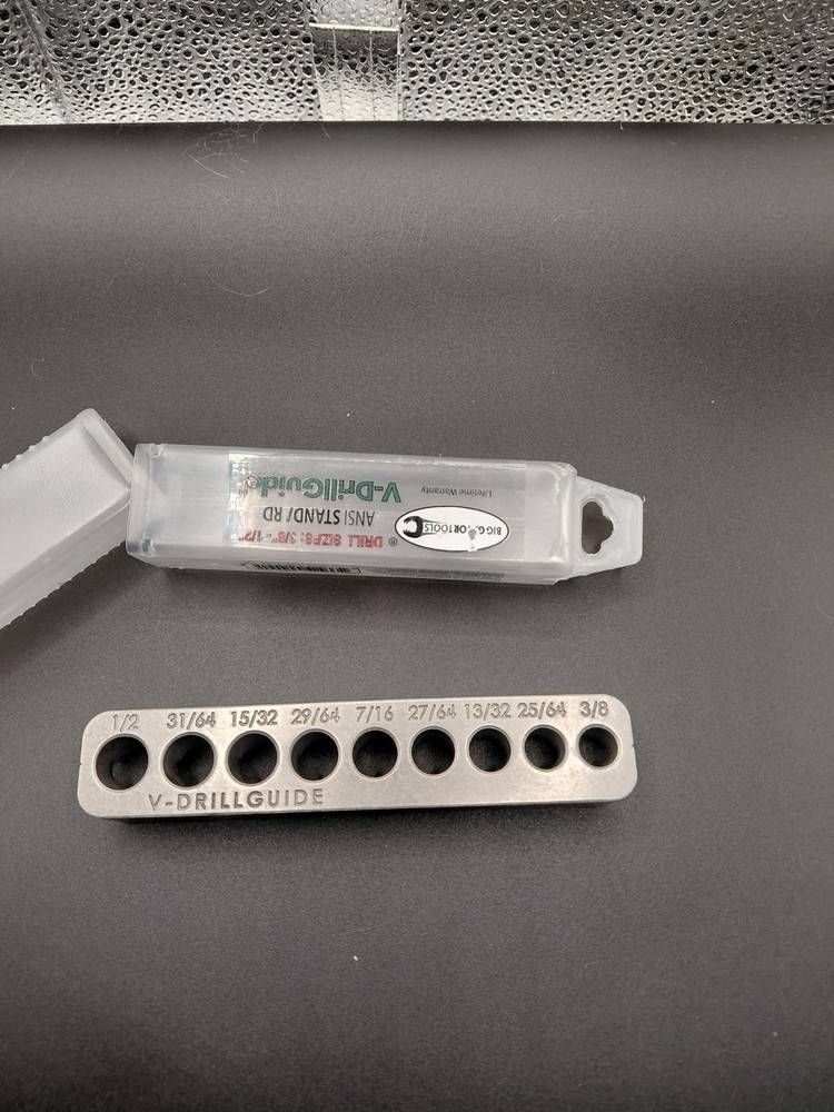 V-Drill Guide, Standard Sizes 3/8" to 1/2"