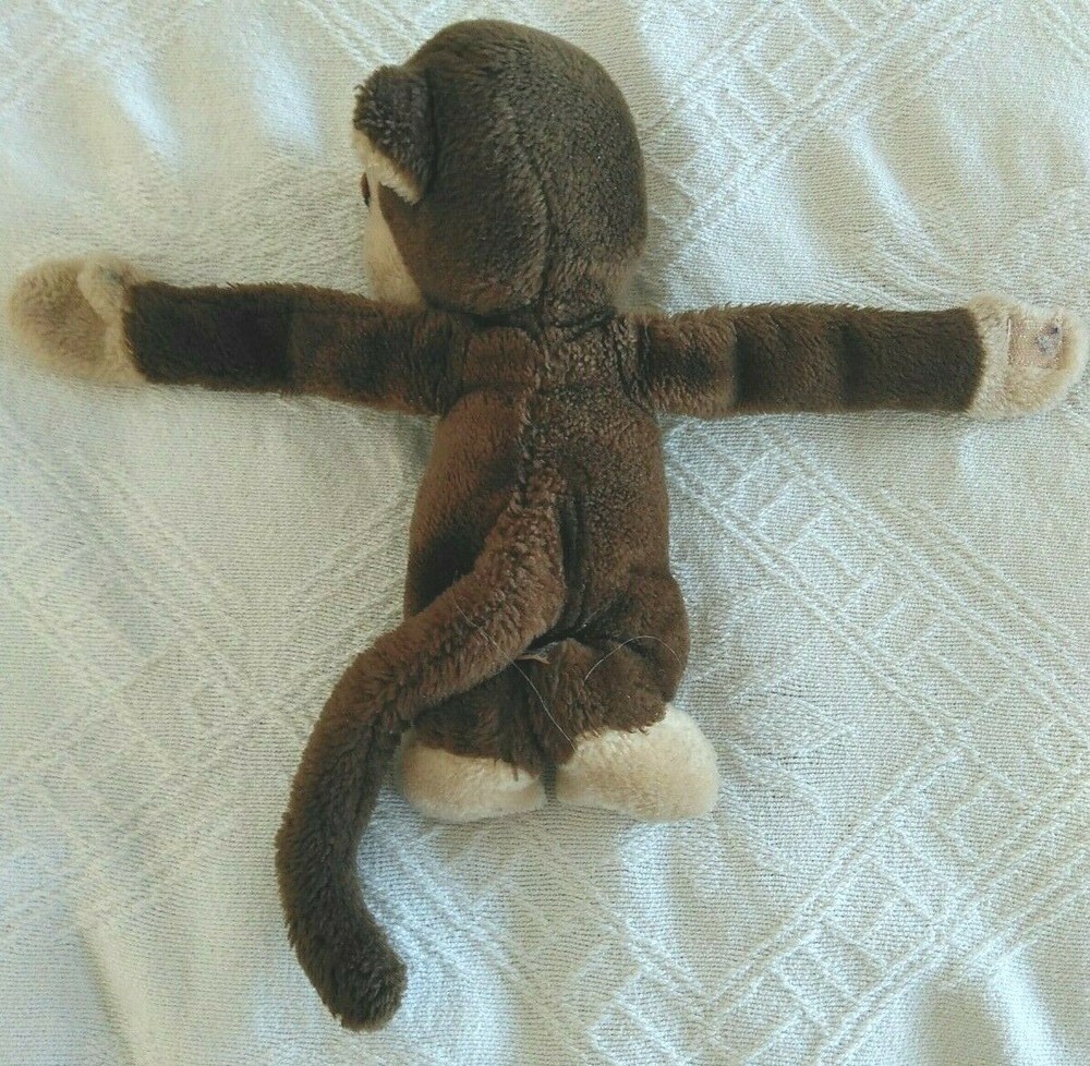 Plush Dakin Monkey Hook & Loop Hands 10 1/2" From 1975
