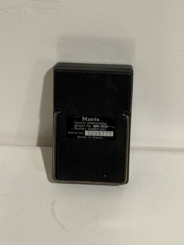 Matrix MR-500 Quartz Metronome. Working. Good Condition