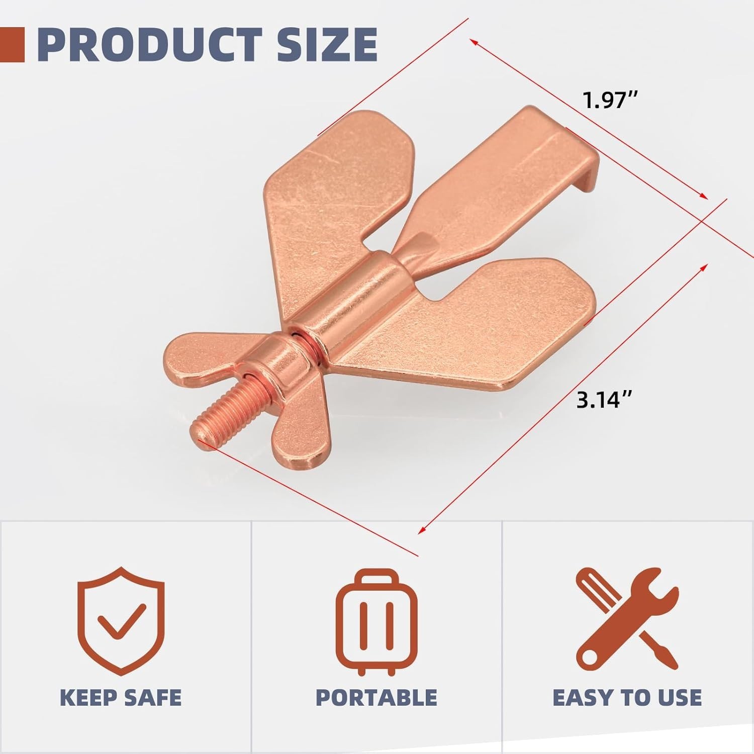 Steel Travel Portable Door Lock for Door Security Door Anti-Theft Stopper Door