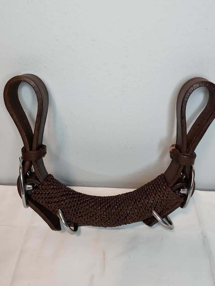 Leather Braided Curb 1"