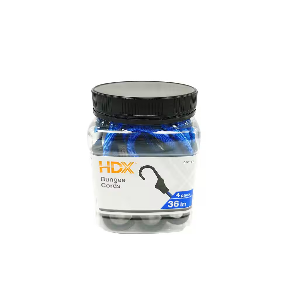 36 In. Super Strong Bungee Cord (4-Pack)