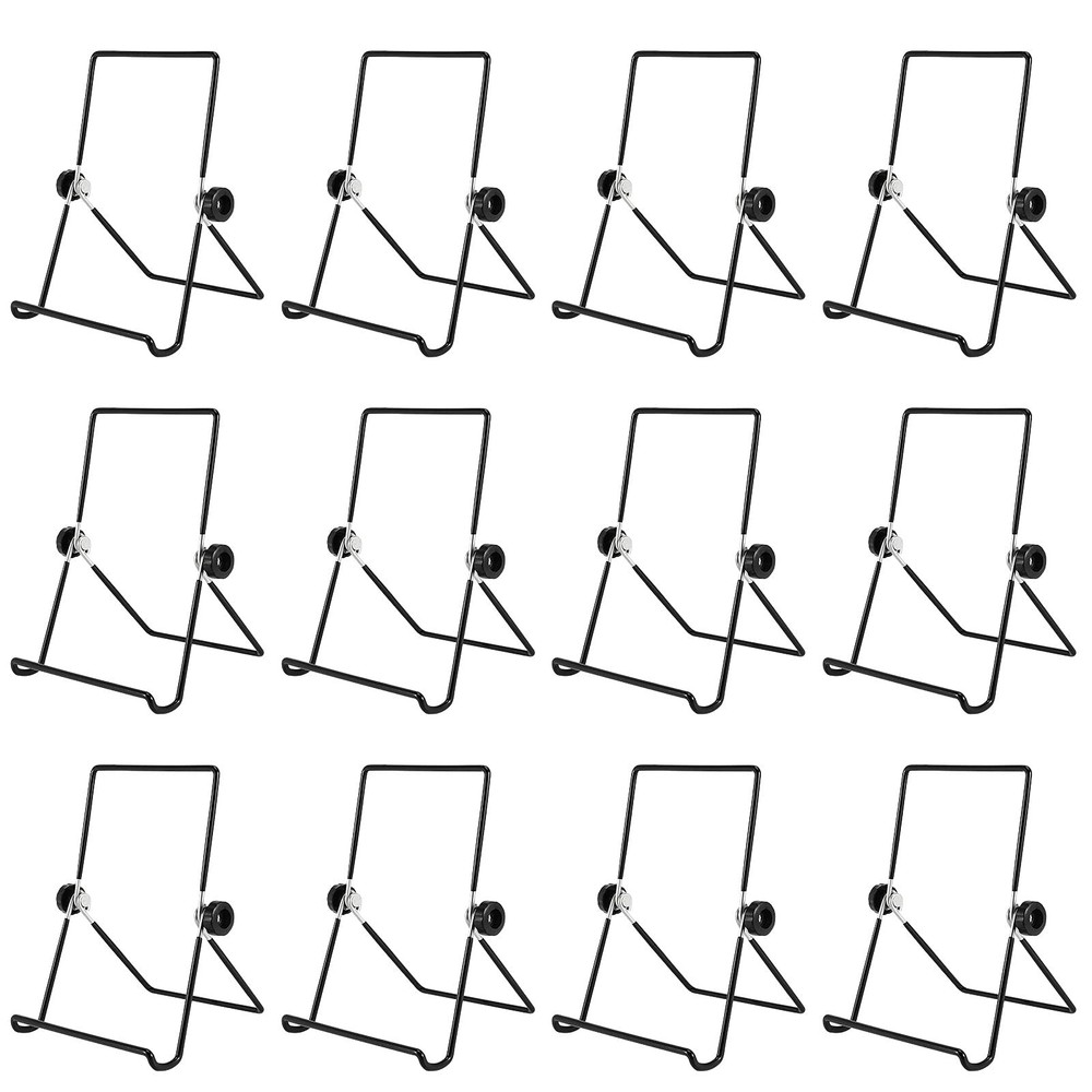 12 Pack Adjustable Wire Display Stand Foldable Tablet Holder Stand for Books