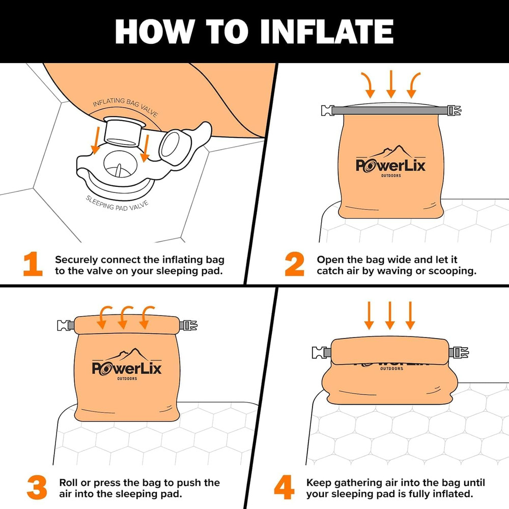 2 Pack Sleeping Pad for Camping, Ultralight Inflatable Sleeping Mat, Compact Lig