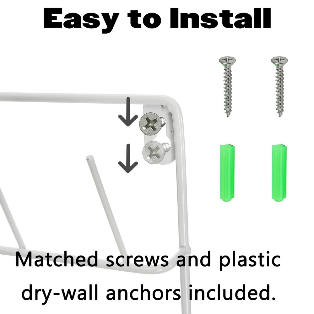 2 Pack 32 Spools Metal Thread Holder, Large Thread Racks, Wall Mount Thread S...