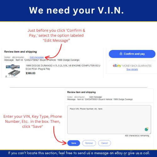 2018 Dodge Durango BCM Body Control Module Part# 68354769–Programmed Plug & Play