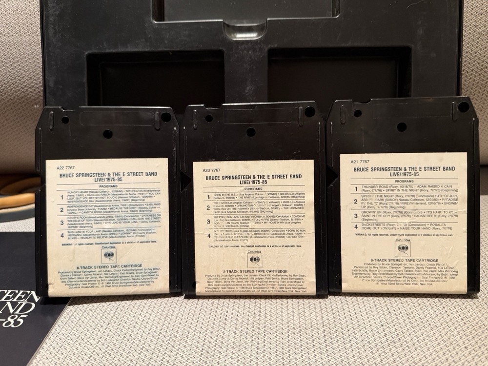 Bruce Springsteen Live 1975-85 RARE 8-Track Version READ