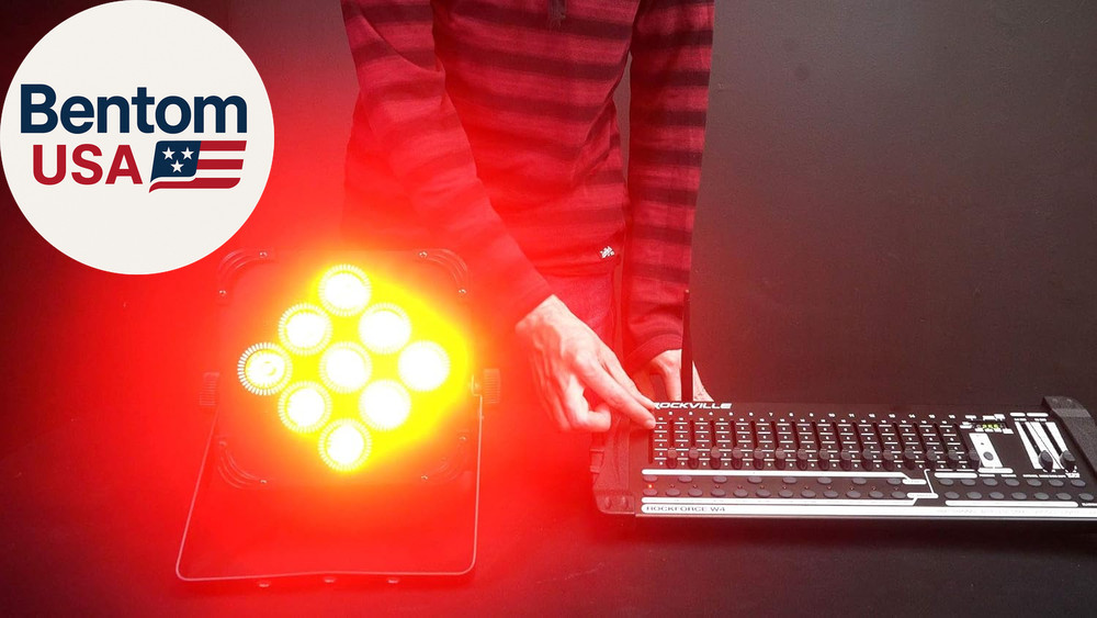 ROCKFORCE W4 384 Channel Wireless DMX Lighting Controller, MIDI Control, Built-I