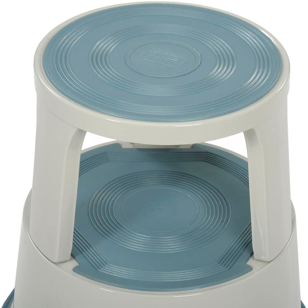 Global Industrial 17" H Rolling Step Stool Gray