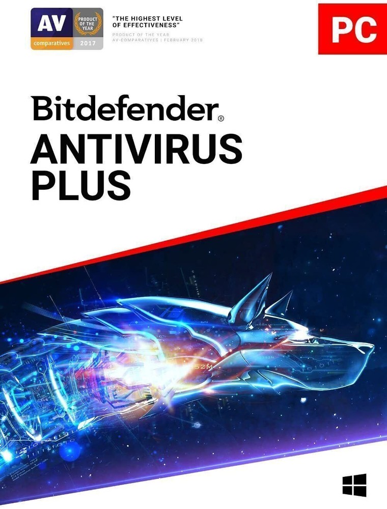 Bitdefender Antivirus Plus 2026 - 1 Year 3 WINDOWS Devices