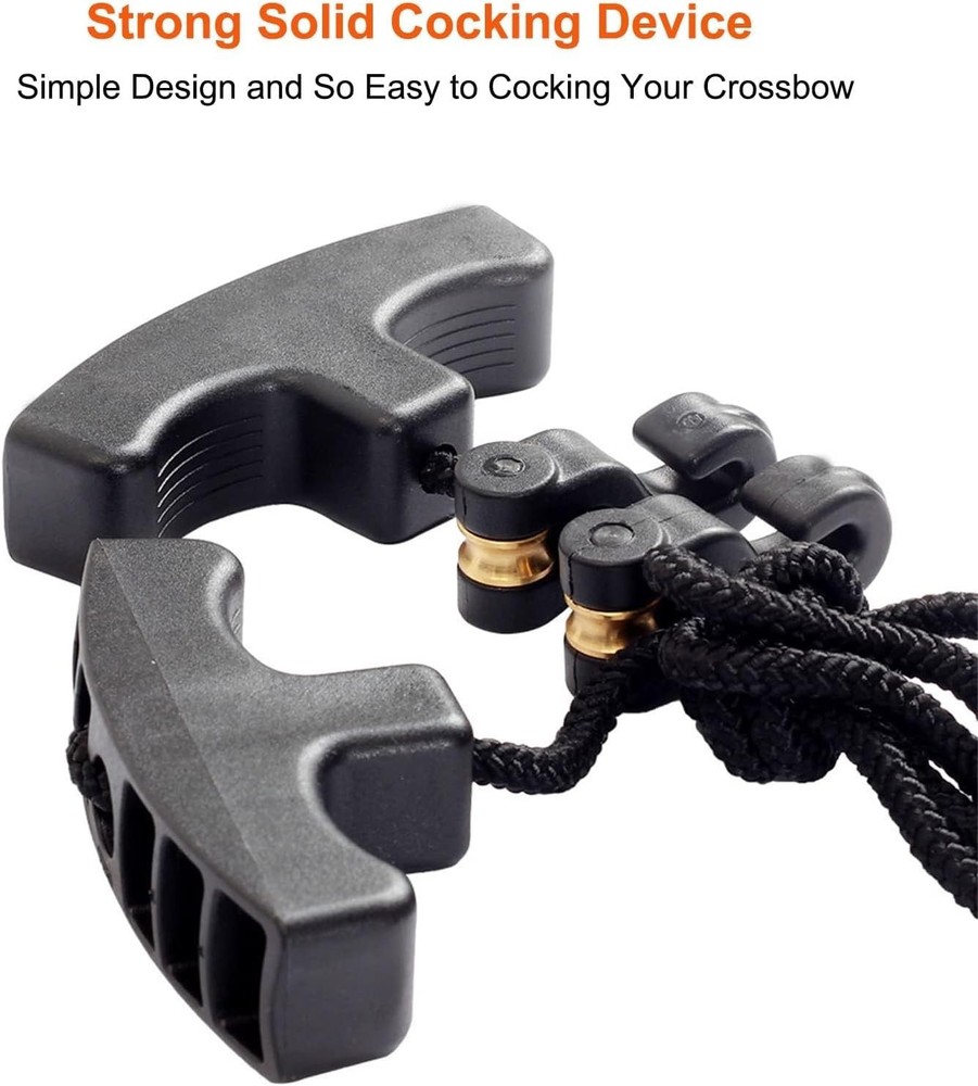 Crossbow Cocking Device with Double Handles - 33 Inch Adjustable Pull Rope