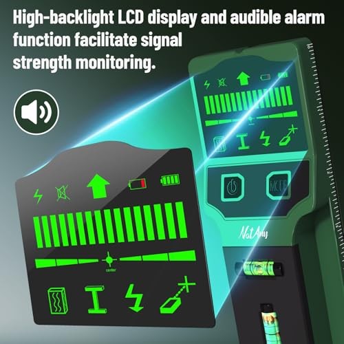 Stud Finder Wall Scanner - 7-in-1 Electronic Wall Stud Detector, Detects Wood,