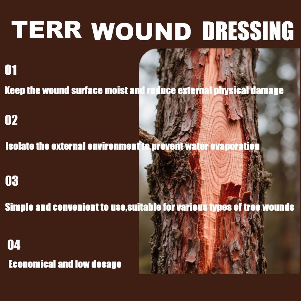 Tree Wound Pruning Sealer,Tree Wound Dressing with Brush, Bonsai Cut Paste, T...