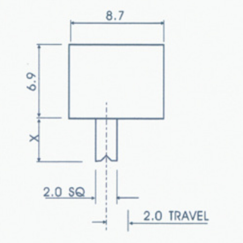 2 Position Right Angle 6P DPDT Micro Slide Switch Latching Toggle Switch 5 Pcs