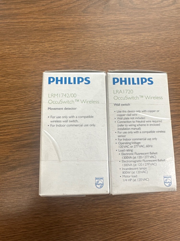 Philips OccuSwitch Wireless Vacancy Occupancy Ceiling Sensor + Wall Switch NEW