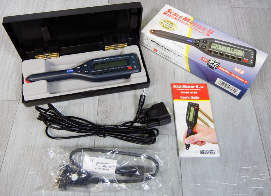 Scale Master II Digital Plan Measuring System w/PC interface, CD, Cables 6325