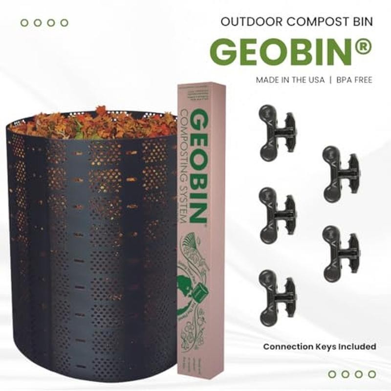 Compost Bin - 246 Gallon, Expandable, Easy Assembly Outdoor & Backyard Composter