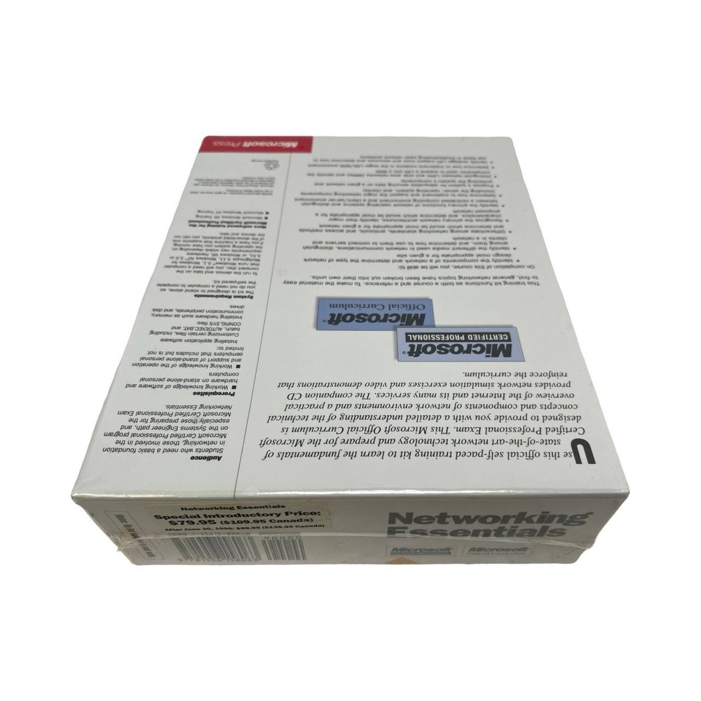 NEW Microsoft Networking Essentials 1996 1st Edition Book & CD Sealed!