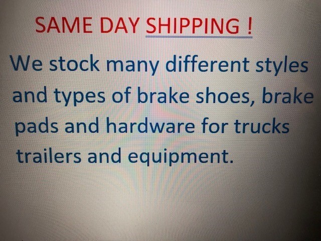 International 4300 Parking Brake Shoes and spring kit 10" x 3" ships today!