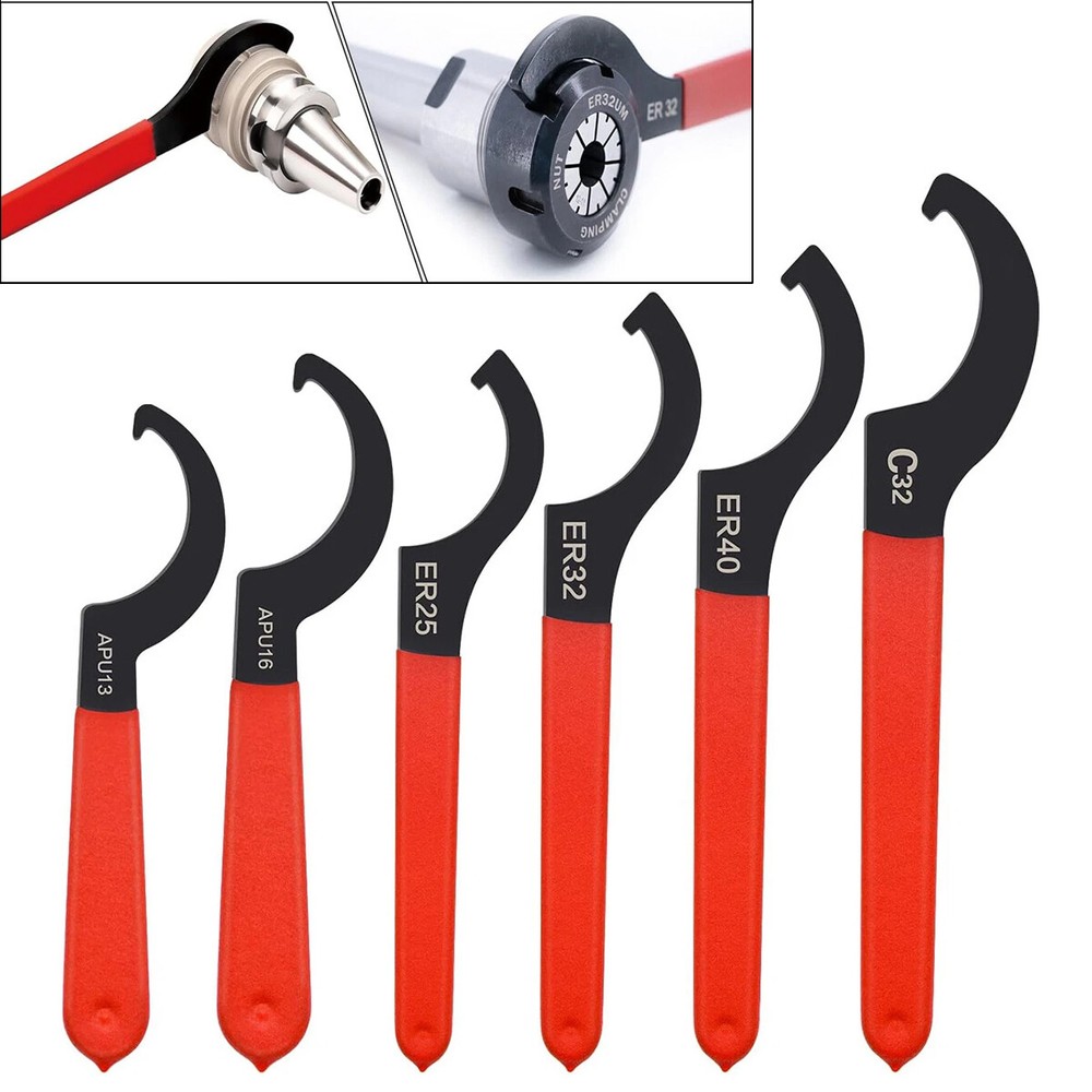 6pcs Coilover Spanner Wrench Set Coilover Wrench C-Shape Spanner Wrench Shock US