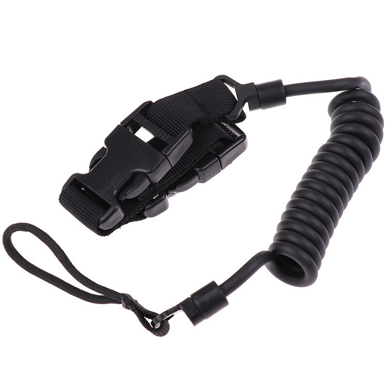 Adjustable Tactical Pistol Lanyard Quick Release Secure Single Point Gun Slings