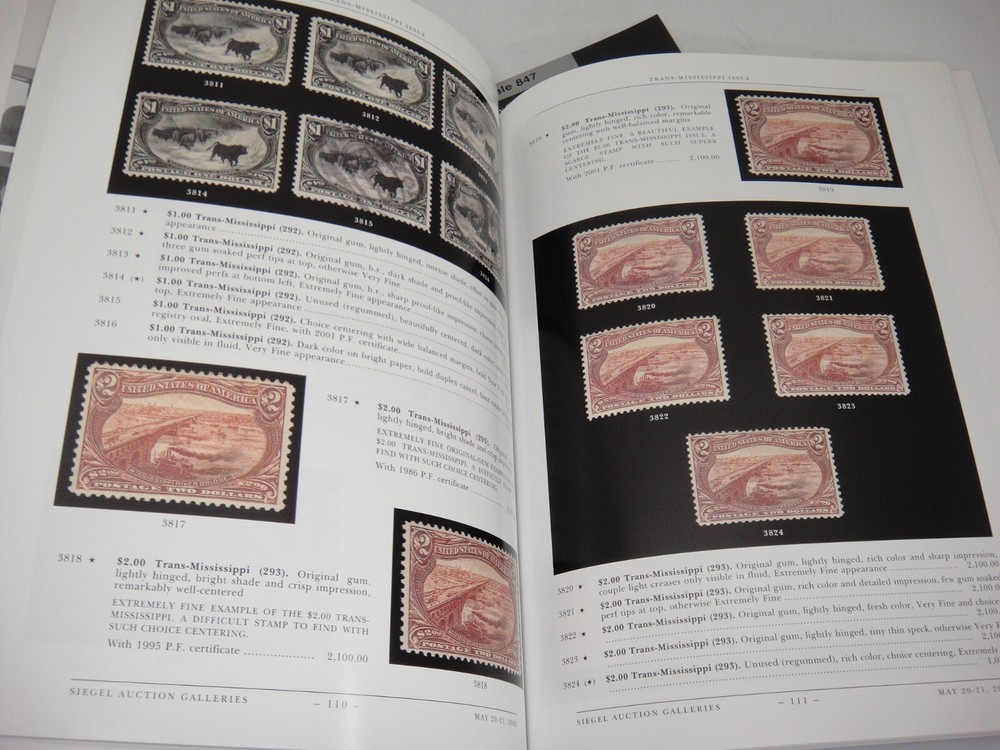 Siegel Stamp Auction Catalog 2002 w Prices Realized Thomas Erickson Collection
