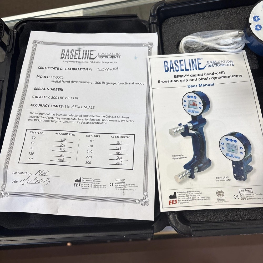 Baseline BIMS Digital 5-Position Hand Dynamometer for Grip Strength Testing