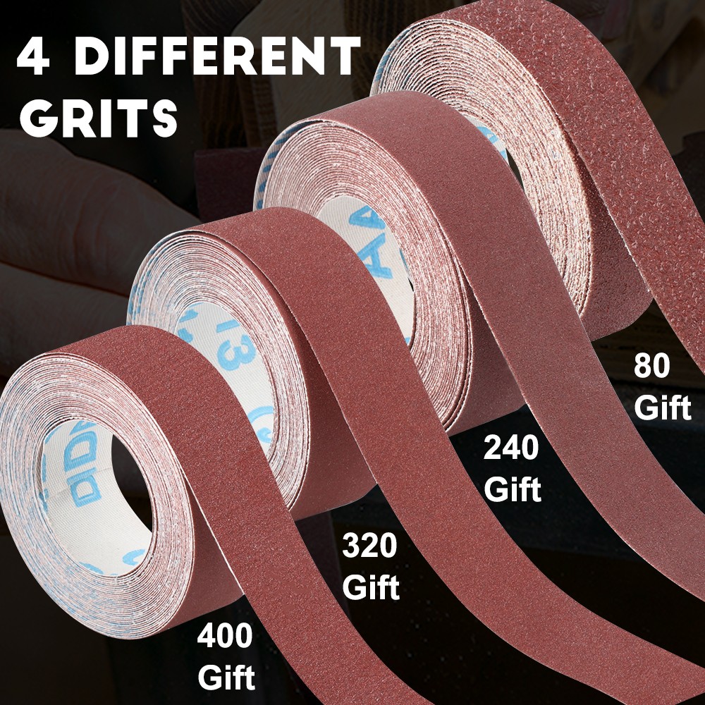 Emery Cloth Roll Multiple Grit Abrasive Sandpaper Roll with Dispenser Wood Metal