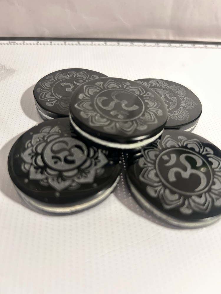 Mexican Obsidian Black Flat Stone