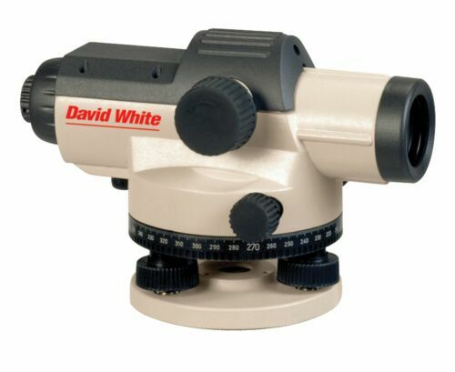 David White AL8-26 26x Power Automatic Optical Surveying Transit Level w/ Case