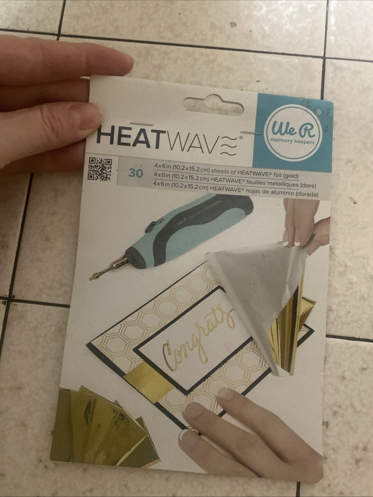 We R Memory Keepers HEATWAVE Foil Pen 20 Sheets Bonus Extra Sheets