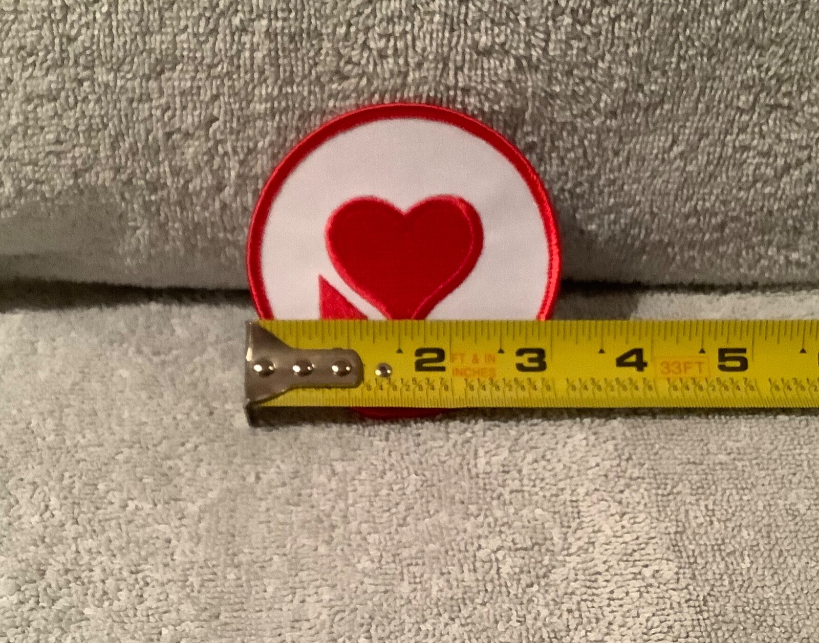 SET OF 2 - DODGE PLYMOUTH ARROW HEART PATCH - ORIGINAL - LARGE 3 INCH PATCHES