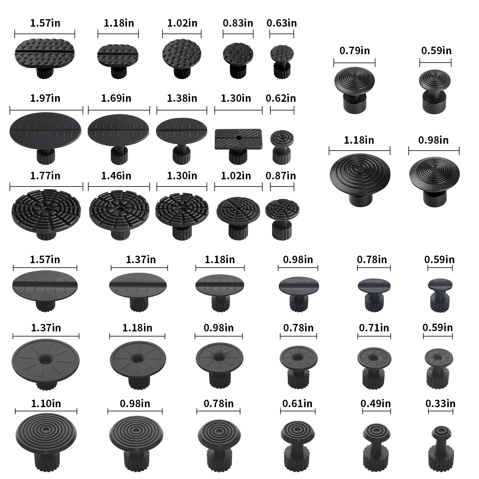 PDR 73PCS Car Body Dent Puller Bridge Lifter Paintless Hail Remover Repair Kit