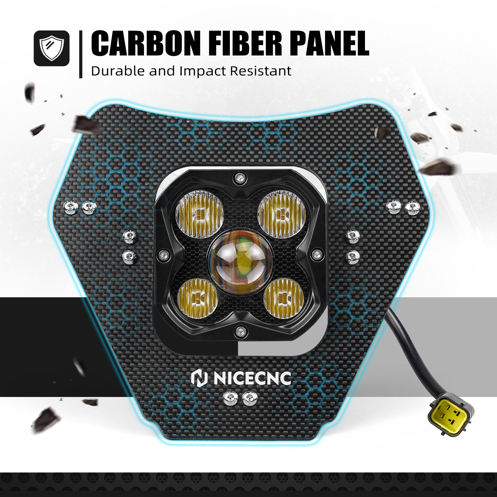 NICECNC LED Lamp Headlight For KTM 150 250 300 350 450 500 EXC F XC-W 2024-2025